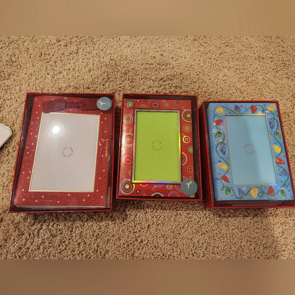 Picture Frame Cards with envelopes. Christmas Cards. Twelve Cards Per Box.
